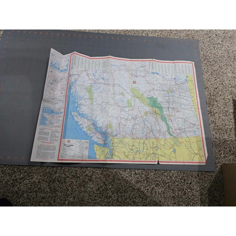 Vintage Western‎ Canada Phillips 66 Travel Map Credit Card Brochure